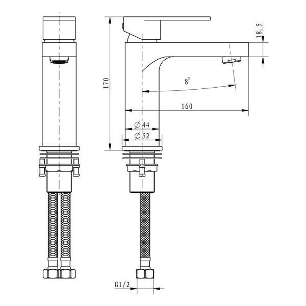 Смеситель Hansberge Hansberge H1044C