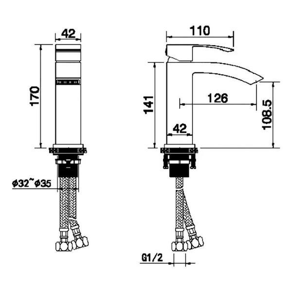 Смеситель Hansberge Hansberge H1077WW
