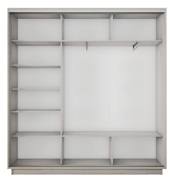 Шкаф-купе Е1 1,8 Экспресс 3-х дверный 180х220х45 ДСП Ясень анкор Светлый