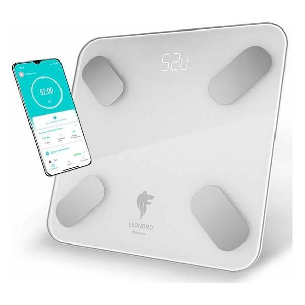Весы напольные электронные Leonord LE-1275 (Bluetooth, стеклянная поверхн. 180 кг)