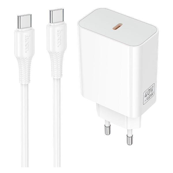 Зарядное устройство для радиотехники Hoco C162A Source 1xUSB-C, PD40W + USB-C кабель Type-C