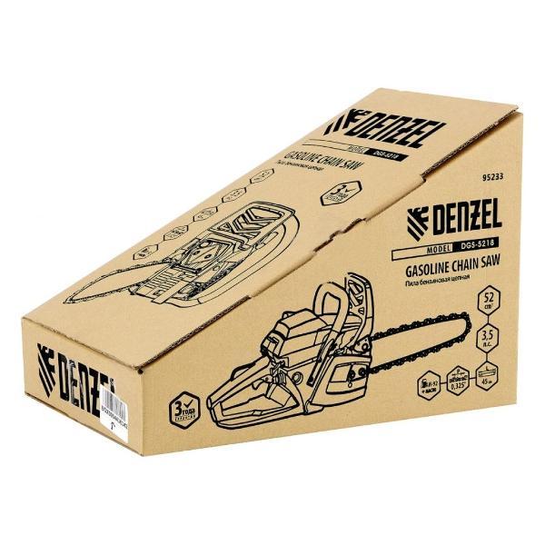 Пила цепная бензиновая DENZEL DGS-5218