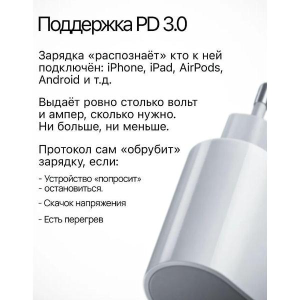 Зарядное устройство для смартфона_ Wireless Быстрая зарядка для iPhone 20W