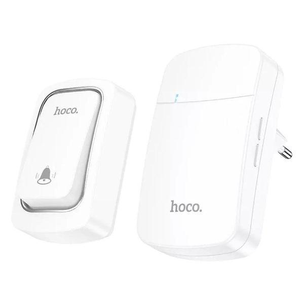 Дверной звонок hoco Hl26 Wireless Doorbell Set белый