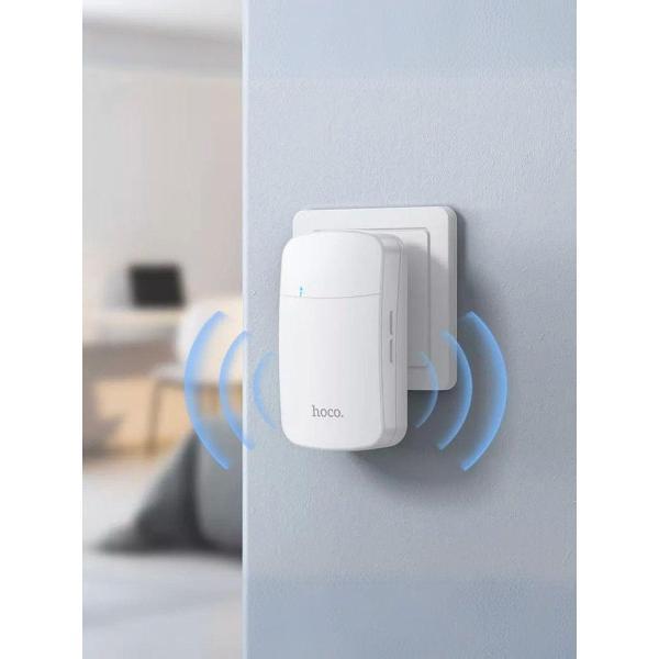 Дверной звонок hoco Hl26 Wireless Doorbell Set белый