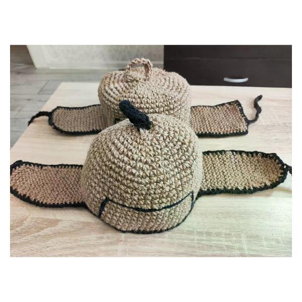 Шапка для бани Полевской Печной двор детская джутовая