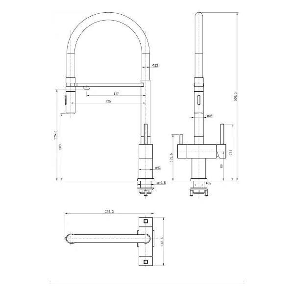 Смеситель Grocenberg Grocenberg GB4098BL