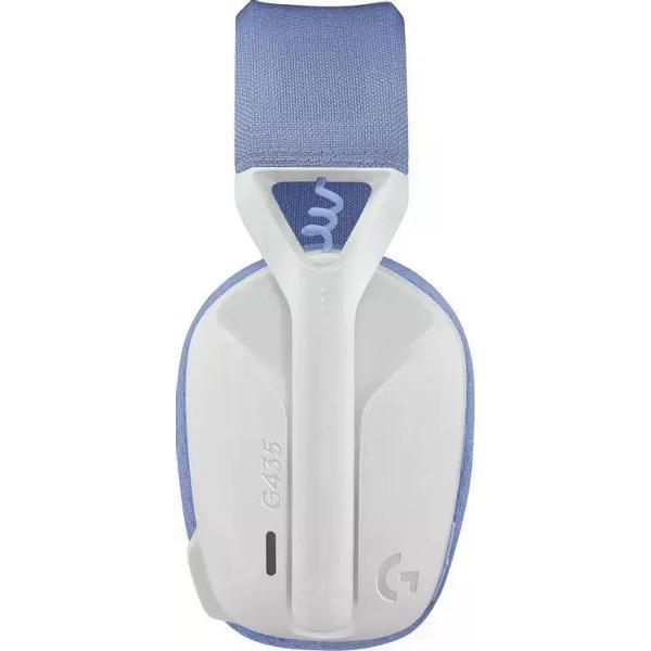 Игровые наушники Logitech G435 LightSpeed (981-001077) белый/сиреневый