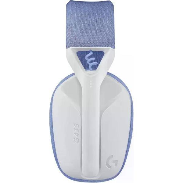 Игровые наушники Logitech G435 LightSpeed (981-001077) белый/сиреневый