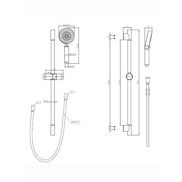 Комплект смесителей BelBagno ANCONA