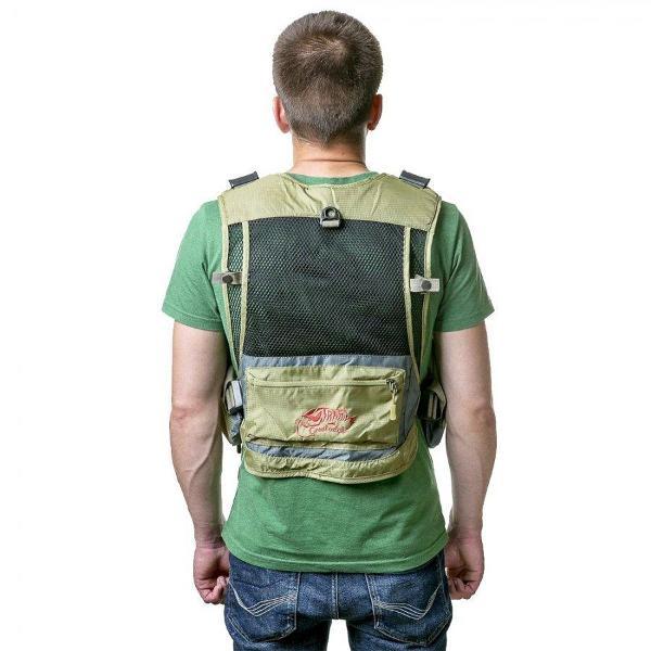 Жилет для мужчин Жилет рыболовный мужской Tramp Angler, разгрузочный, цвет: хаки. TRFB-006. Размер S/M