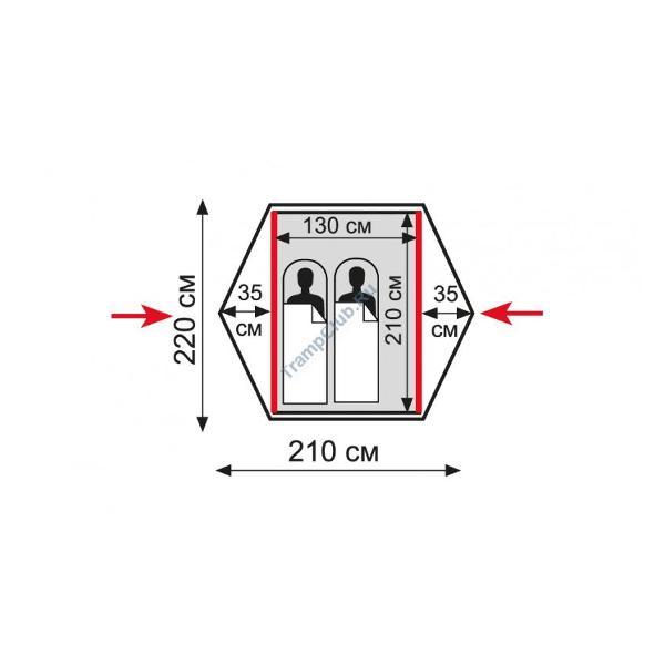 Палатка туристическая Tramp Quick 3 (V2)