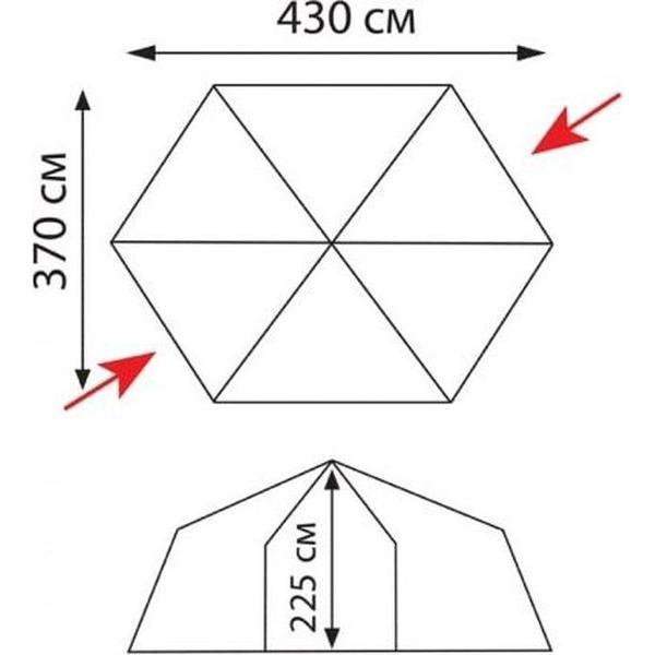 Палатка туристическая Tramp Mosquito orang TLT-009.02
