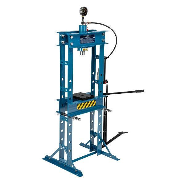 Пресс ручной, гидравлический STELS с манометром и педалью, 30 т