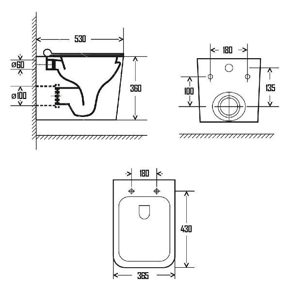 Унитаз AQUAME AQM2003