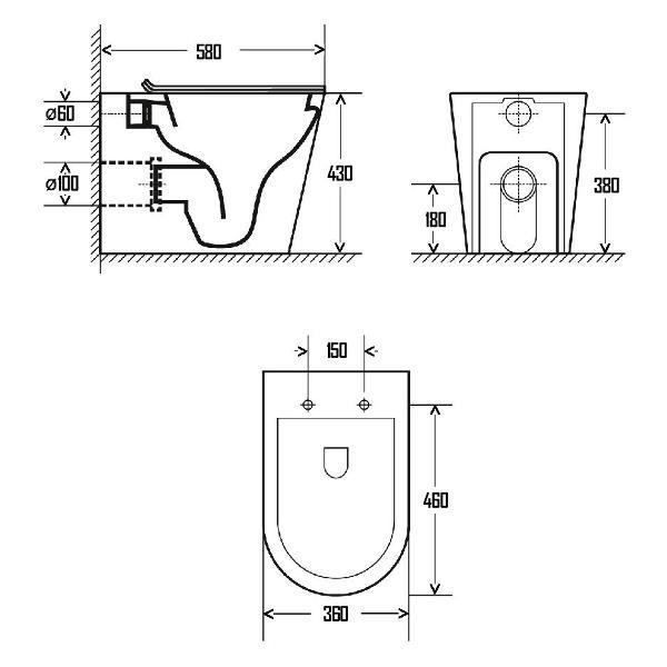 Унитаз AQUAME AQM3001