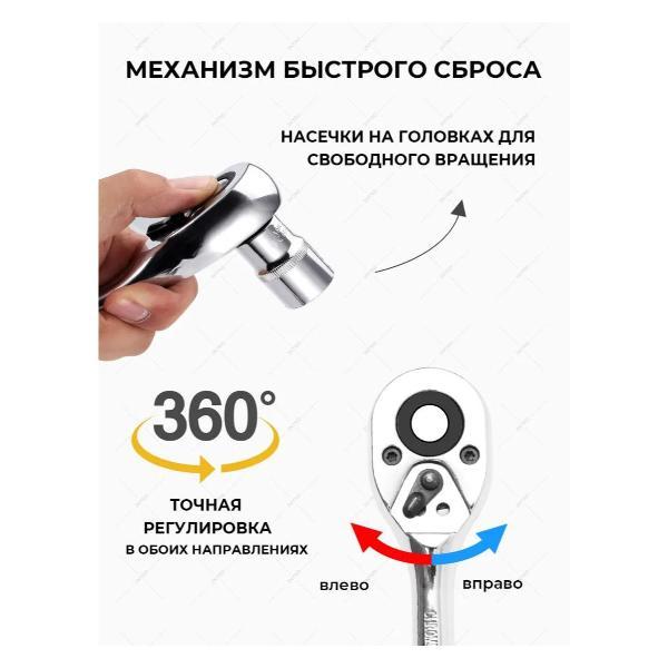 Трещотка, вороток JNTRD JT-101224