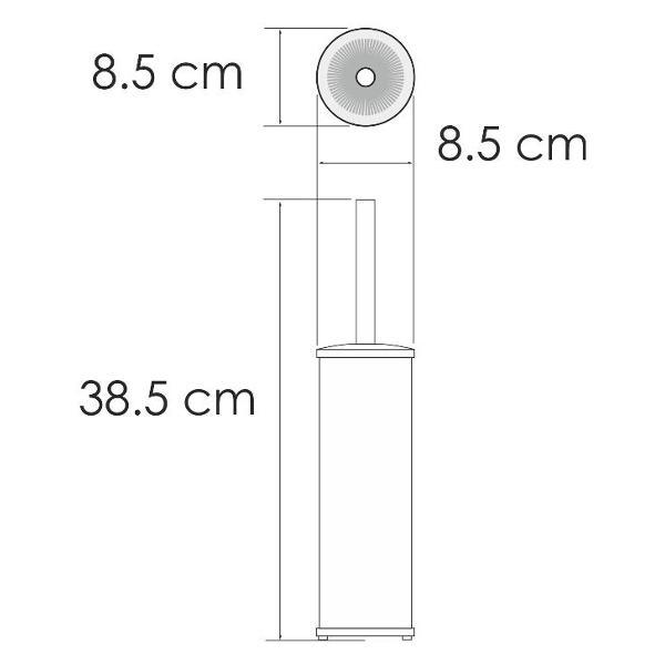 Ершик для унитаза Wasserkraft K-1027POLISHED BLACK