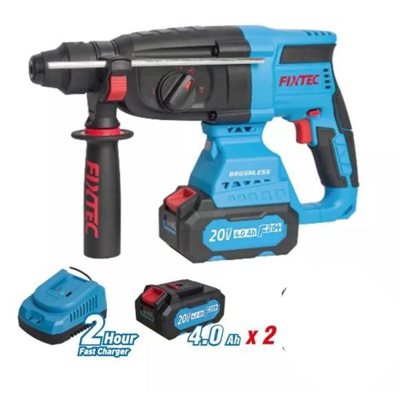 Перфоратор FIXTEC Перфоратор аккумуляторный бесщеточный АКБ-2 шт. и ЗУ в комплекте FIXTEC