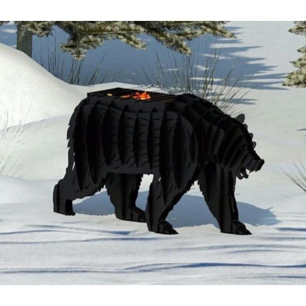 Мангал Нет бренда медведь гризли в виде животного