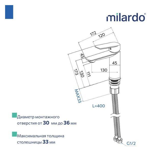 Смеситель Milardo POLSB00M01