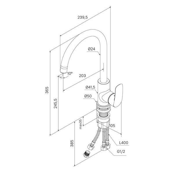 Смеситель Milardo RORGMFJM05