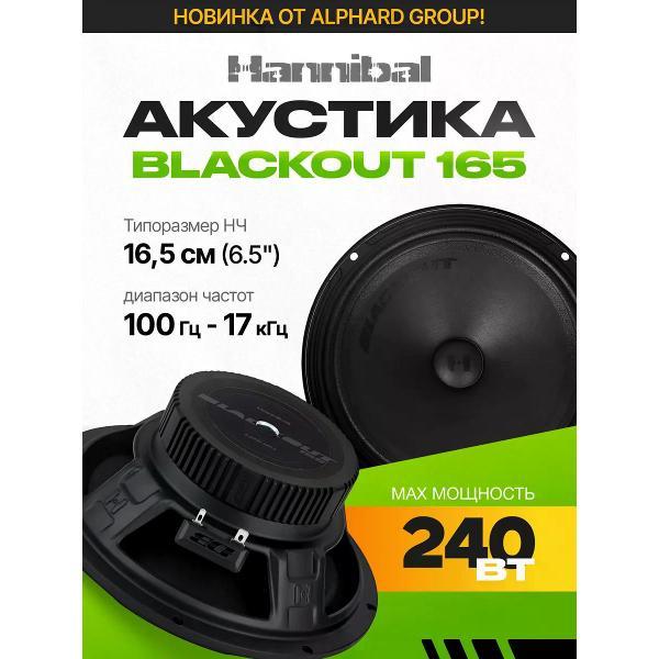 Автомобильные колонки DEAF BONCE Blackout 165