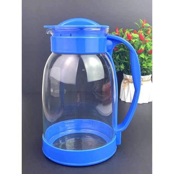 Графин Эко-Поставка 2,4л из жаропрочного стекла с крышкой-фильтром