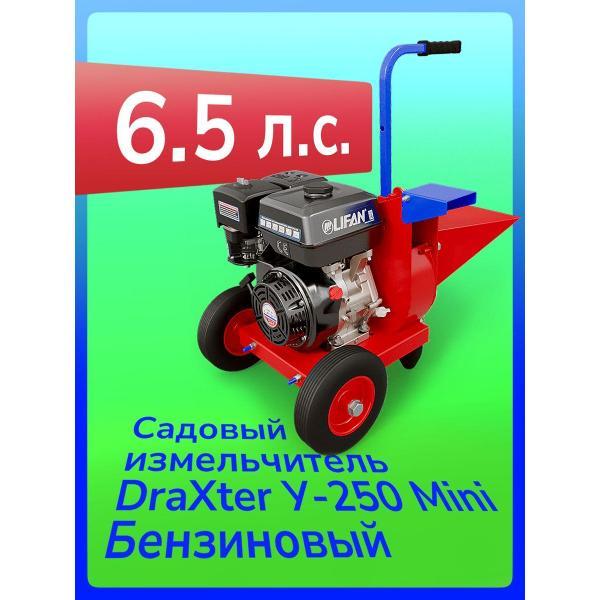 Измельчитель садовый Draxter бензиновый Draxter У - 250 Mini с двигателем 6.5 л.с