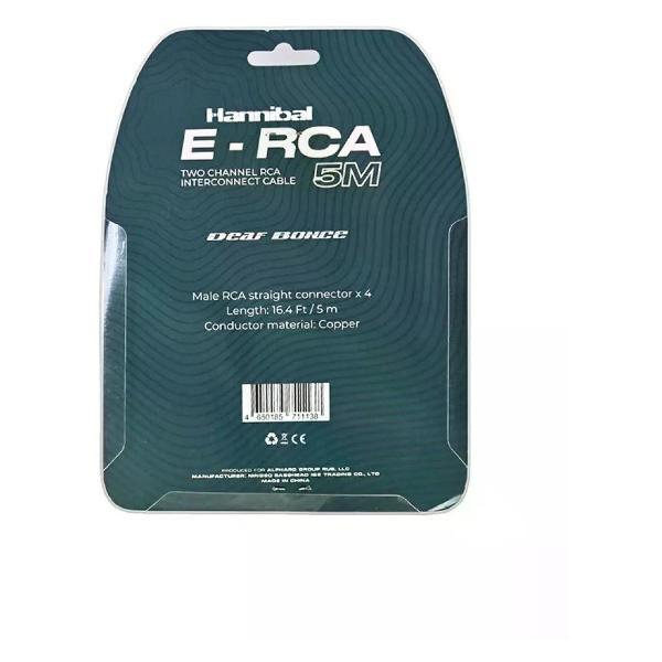 Кабель для автоакустики Hannibal E-RCA 5 м