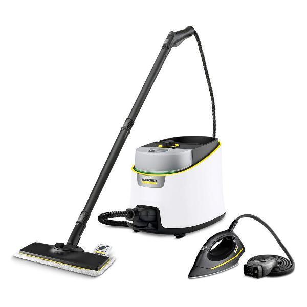 Пароочиститель Karcher Пароочиститель Karcher SC 4 Deluxe Iron с утюгом, белый + аксессуары VELERCART в комплектации Ultimate 2 (с насадкой-отпаривателем)