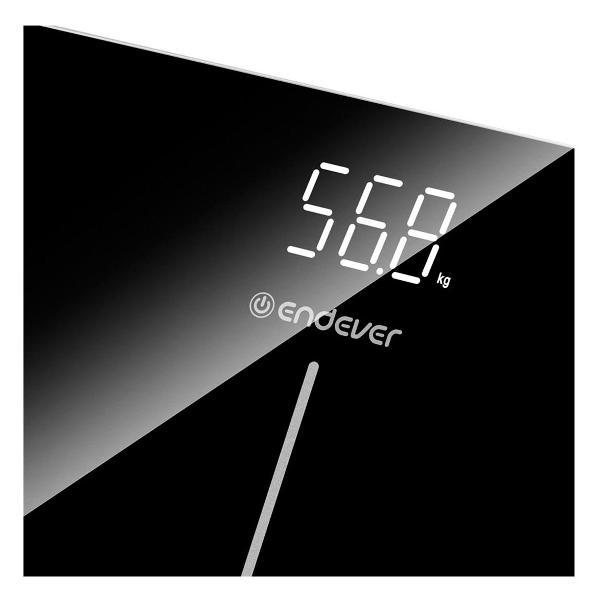 Весы напольные электронные Endever Aurora-567, черный/серебристый