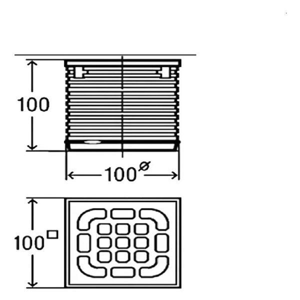 Душевой лоток, трап Bronze de Luxe 21986