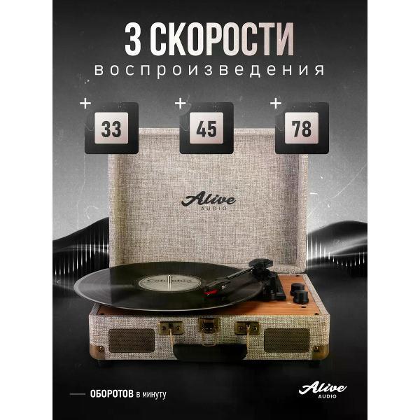 Проигрыватель виниловых дисков Alive Audio Glam The Canvas Edition