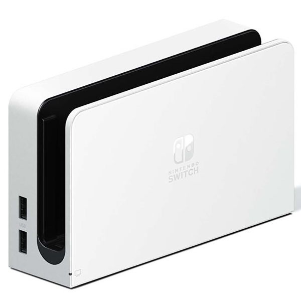 Восстановленная игровая приставка Nintendo Switch OLED белый, отличный