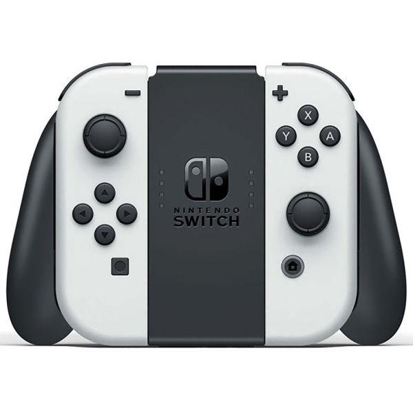 Восстановленная игровая приставка Nintendo Switch OLED белый, отличный