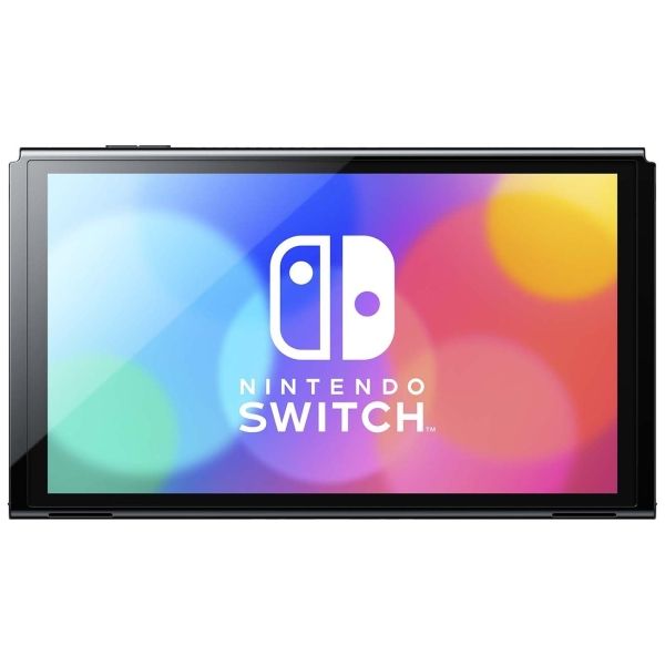 Восстановленная игровая приставка Nintendo Switch OLED синий/красный, хороший