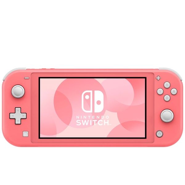 Восстановленная игровая приставка Nintendo Switch Lite коралловый, отличный