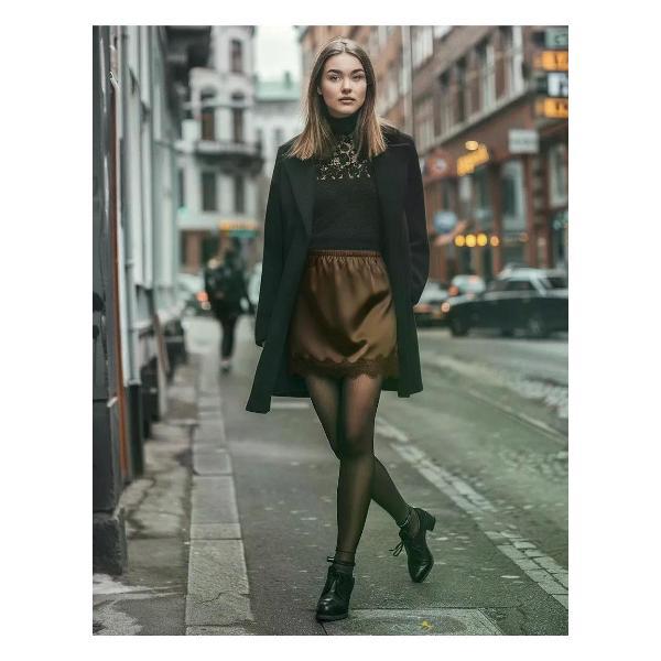 Юбка для детей Oksana Richi Юбка атласная с кружевом