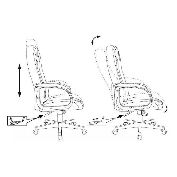 Кресло руководителя Бюрократ T-898/407-GREEN