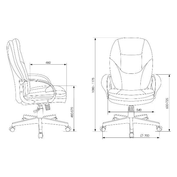 Кресло руководителя Бюрократ CH-868LT/#B