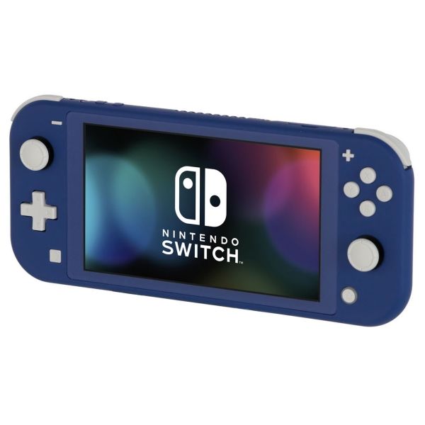 Восстановленная игровая приставка Nintendo Switch Lite синий, как новый