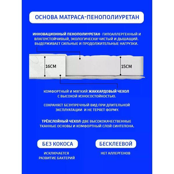 Матрас GOOD HOME 160x200 высота 14см