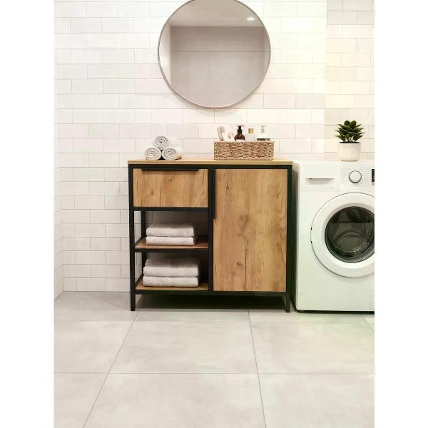 Тумба GOOD HOME Тумба ЛОФТ с ящиком и дверкой металлический каркас