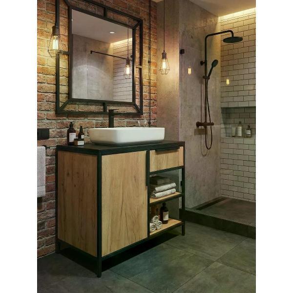 Тумба для ванной GOOD HOME Тумба Лофт под раковину с ящиком и полками