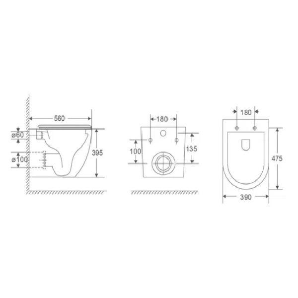 Унитаз DQ DT1386516