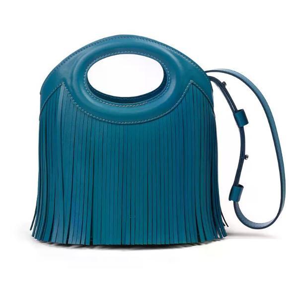 Сумка boxxy Мини сумка из кожи с бахромой