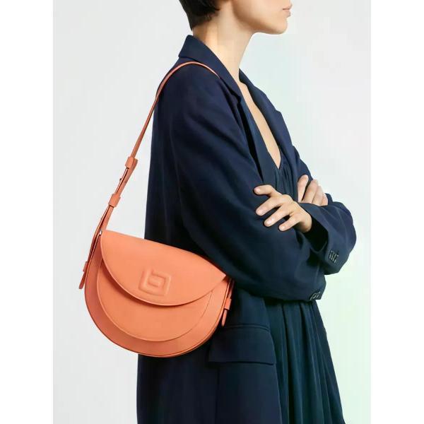 Сумка boxxy Сумка кожаная полукруглая стильная через плечо