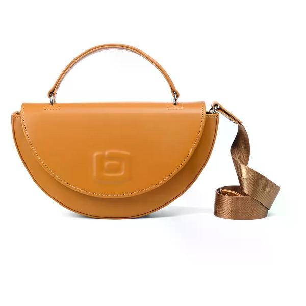 Сумка boxxy Сумка кожаная круглая полумесяц через плечо