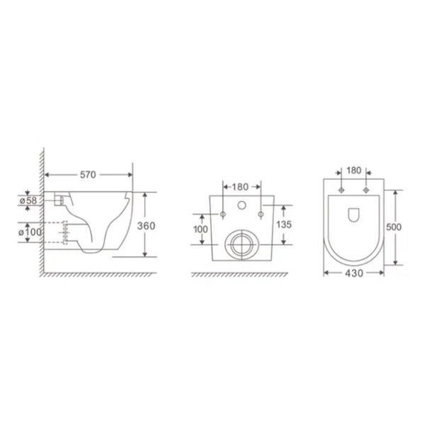 Унитаз DQ DT1466516